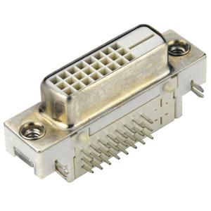 DVI 24+5PIN母座90度插板式