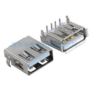 USB連接器2.0AF沉板插板式
