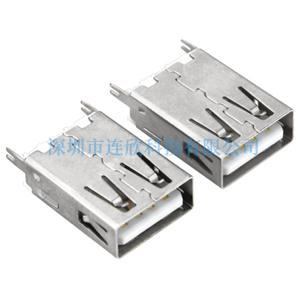 USB連接器2.0AF直插板式17.0MM長(zhǎng)