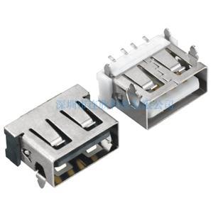 USB連接器2.0AF90度插板/貼板式10.6*6.0H