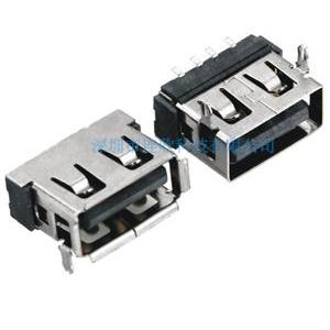 USB連接器2.0AF 90度貼板式10.6*6.0H