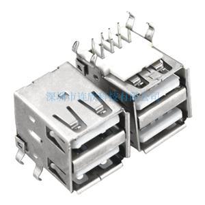 USB連接器2.0AF雙層90度插板式