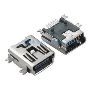 MINI USB連接器5PIN母座貼板式